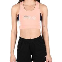 fila blusa jadea cropped top coral white black iris 683289 para mujer