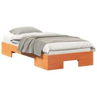 estructura de cama marron 100 x 200 cm vidaxl