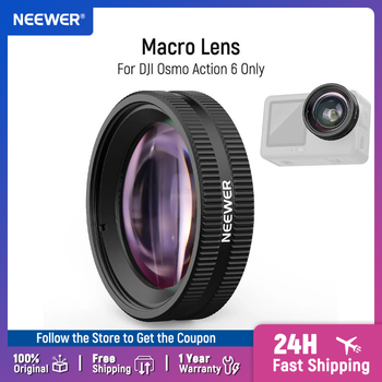 Lente Macro NEEWER para Cámara de Acción, Accesorios de Fotografía de Primer Plano, Rango de Enfoque de 2-3 cm, Solo para DJI Osmo Action 6