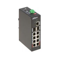 switch dahua dh-pfs3211-8gt-120-v2 8x gigabit poe 2x sfp uplink 120w carcasa metalica