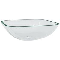 lavabo de vidrio transparente 42x42x14 cm vidaxl