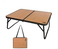 mesa de camping plegable efecto bambu casas transporte aktive