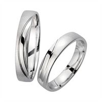 alianzas oro blanco ancho 4 mm