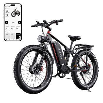 [DIRECTIVA DE LA UE] DUOTTS S26 Bicicleta eléctrica versión 2024 48V 20AH Batería Samsung 1500W (750W*2) Velocidad máxim