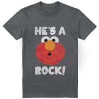 sesame street camiseta hes a rock para hombre