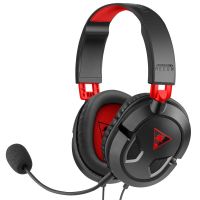 auriculares turtle beach recon 50 con cable jack 35 mm gaming microfono desmontable negro rojo