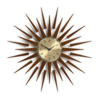 reloj de pared retro con rayos de sol