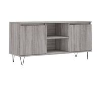 mueble tv - mesa de tv madera de ingenieria gris sonoma 104x35x50 cm