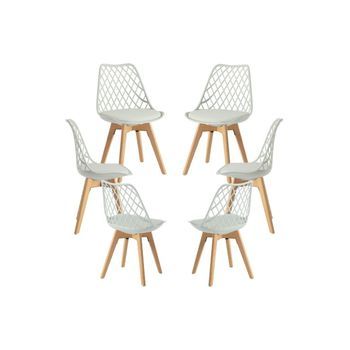 Pack 6 Sillas Mima De Polipropileno 82*49*43 Cm - Menta