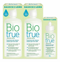 bauschlomb biotrue liquido para lentillas 2x300 ml  regalo solucion unica 60 ml