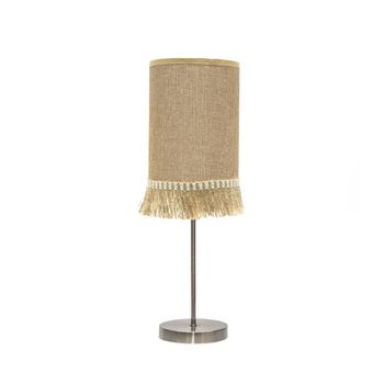 Sobremesa modelo SIBILA cuero con pantalla FABRILAMP