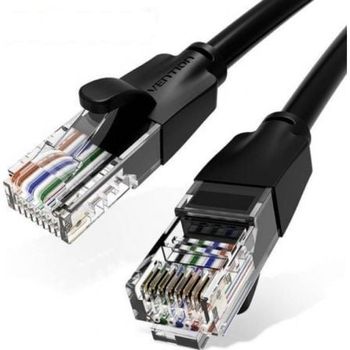 Cable de red Vention IBEBQ 20m Cat.6 UTP 1000Mbps conectores oro negro