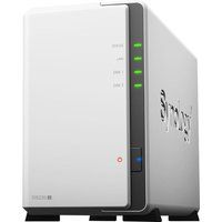 synology ds220j disk station server nas drive - 4 tb 2 bay white white