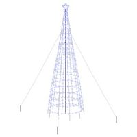 arbol de navidad  decoraciones de navidad led con estacas de tierra azul 400 cm hierro