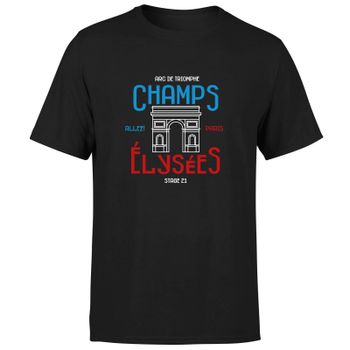 Champs Elysees Men's T-Shirt - Black - XL