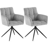 juego de 2 sillas de comedor jonah tela gris claro 59x59x87 cm clp