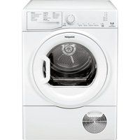 hotpoint aquarius tcfs 93b gp 9 kg condenser tumble dryer - white white
