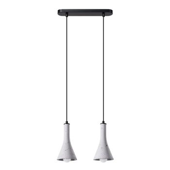 Lámpara colgante alna 2 luces, cemento
