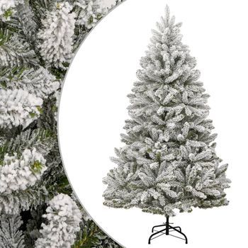 Árbol De Navidad | Decoraciones De Navidad Artificial Con Bisagras Y Nieve Flocada 270 Cm Cfw107527