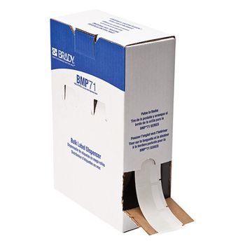 Brady BM-32-427 etiquetas de vinilo laminado blanco 38,10 mm x 38,10 mm (original)