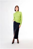 camiseta con cuello alto pistachio m