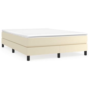 Cama Tapizada 203x140x25 Cm Vinilo - Crema