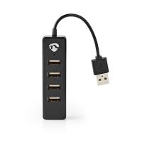 hub nedis 4 puertos usb 20 modelo uhubu2420bk compacto plug and play