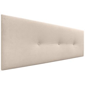 Dhome Cabecero De Pana Liso Con Botones 150x50 Camas 150/160 - Beige