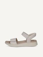 caprice sandal white made of leather without heel size 39
