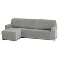 funda sofa chaiselongue poliester grisclaro brazo corto rustica izq