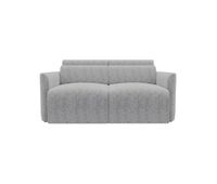 sofa 2 plazas deslizante modena tela 3 color gris oscuro