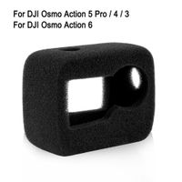 puluz funda protectora de espuma de alta densidad para camara dji osmo action 6  action 5 pro  action 4  action 3 reduce el ruido del viento