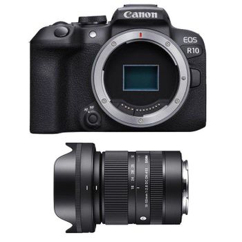 Cámara Mirrorless Canon EOS R10 24.2MP RF-S 18-50mm F2.8 WiFi Bluetooth