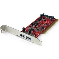 StarTech.com Tarjeta Adaptador PCI USB 3.0 SuperSpeed de 2 puertos - Hub Concentrador Interno