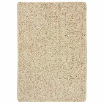 Alfombra Peluda Antideslizante Color Crema 120x170 Cm Vidaxl