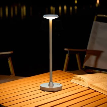 Lámpara de mesa aluminio  35 cm