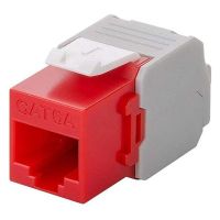 goobay keystone conector rj45 a tia 568ab cat 6a utp rojo