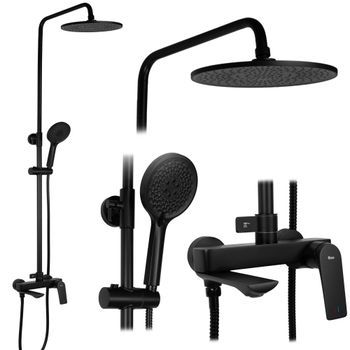 Conjunto De Ducha Rea Avalon Black