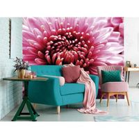 fotomural vinilo crisantemo rosa 600 x 300 cm