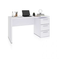 mesa de escritorio con 3 cajones 138x60 cm sasha blanco artik blanco mate 138 x 74 x 60 cm