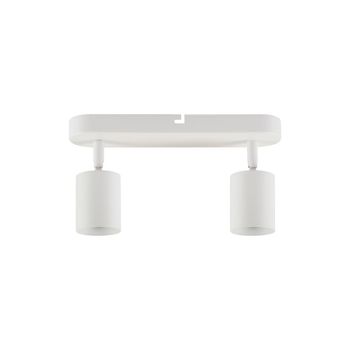 Horton - foco de techo de metal, color blanco, 27 cm, 2 luces, gu10