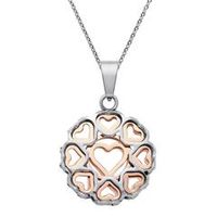 colgante corazon de acero inoxidable incl cadena