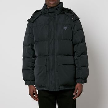 Maison Kitsuné Tonal Fox Head Patch Hooded Shell Puffer Jacket - L