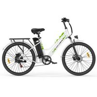 bicicleta electrica urbana witambike c26 pro de 26 36 v y 20 ah blanca