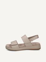 caprice sandal beige made of leather without heel size 41