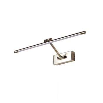 Aplique LED cuadros articulado aluminio  bronce envejecido 48cm 10W