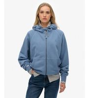 superdry para mujer w2012543a sudadera con capucha studios relaxed azul s casual algodon
