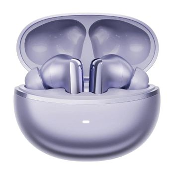 Auriculares QCY MeloBuds N70 Lite inalámbricos Bluetooth con Cancelación de Ruido, Micrófono AI y resistencia IPX5 Morado