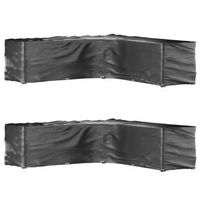 fundas muebles jardin forma de l 2 uds  cubiertas muebles jardin 20 ojales 300x300x90 cm cfw99965