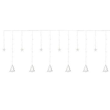 Cortina De Luces De Navidad 2.2m 138 Leds Blanco Cálido Ecd Germany